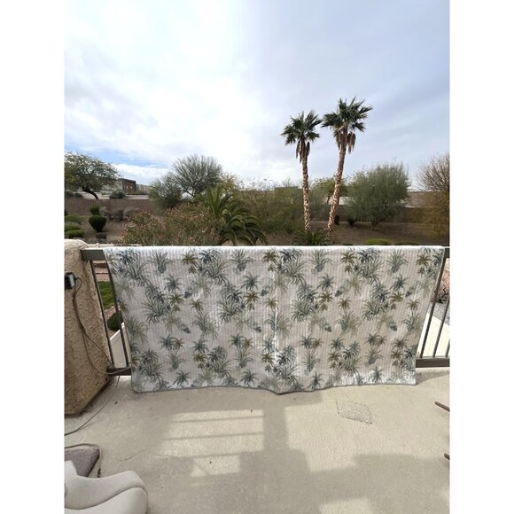 Tommy Bahama Home Serenity Palms 86 x 96\'\' reversible cotton quilt